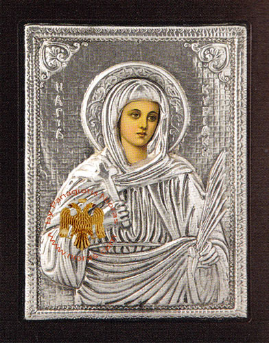 Saint Cyriaca Alouminum Icon